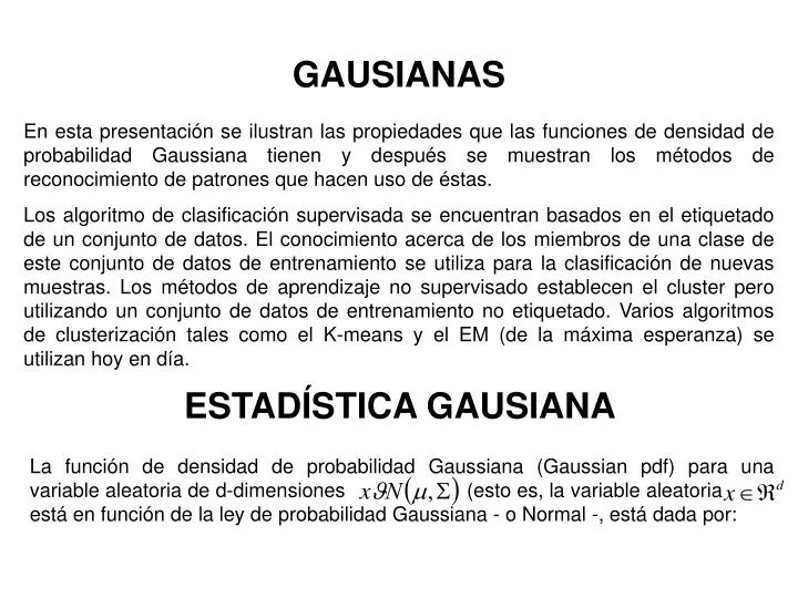 gausianas