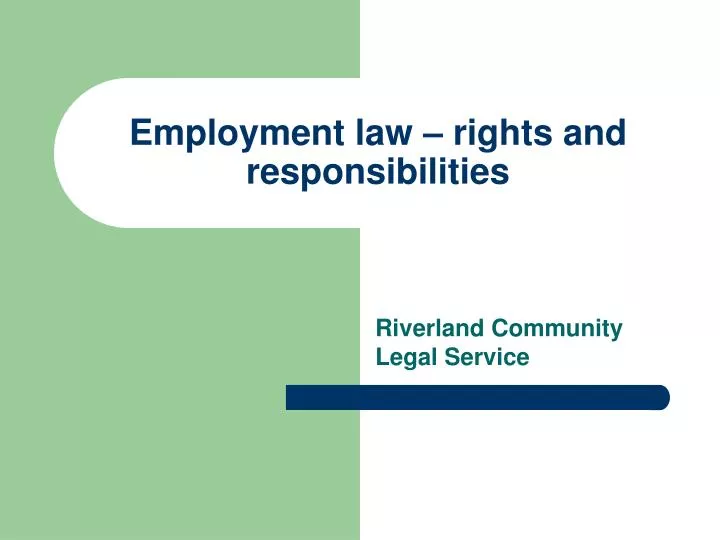 employment law rights and responsibilities