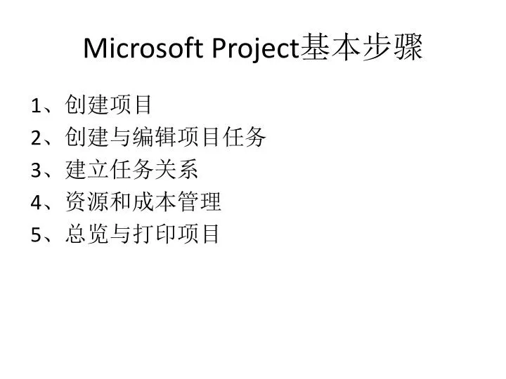 microsoft project