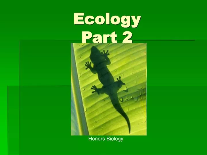 ecology part 2