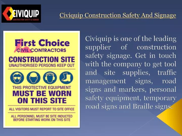 civiquip construction safety and signage