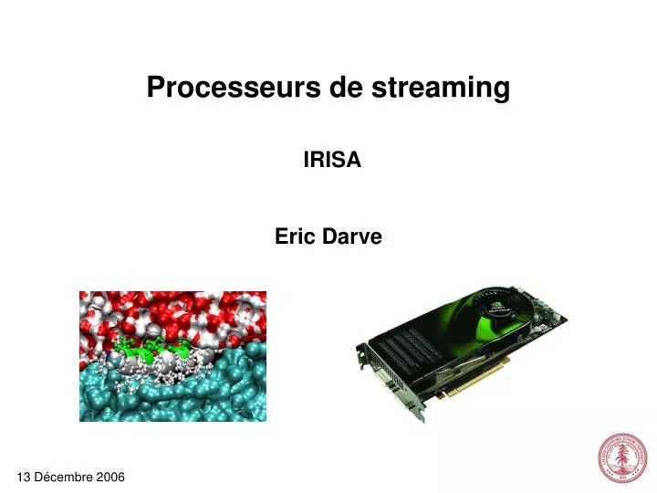 processeurs de streaming irisa