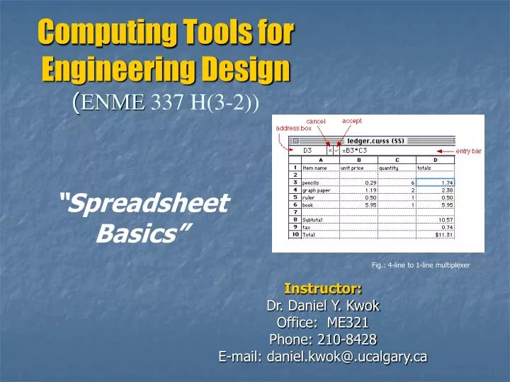 computing tools for engineering design enme 337 h 3 2