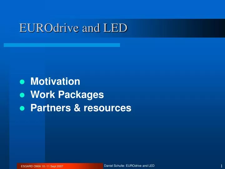 eurodrive and led