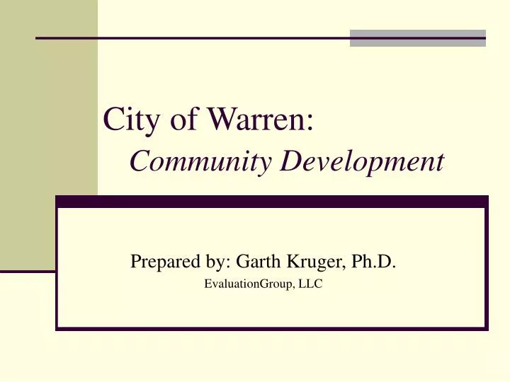 city of warren community development