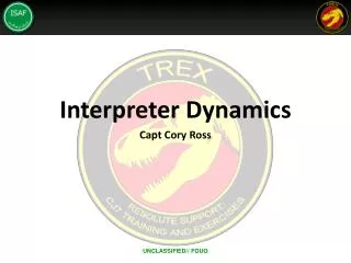 Interpreter Dynamics Capt Cory Ross