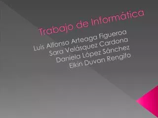 trabajo de inform tica