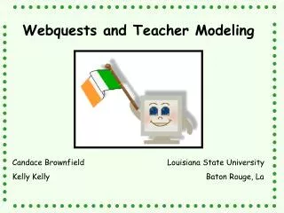 Webquests and Teacher Modeling