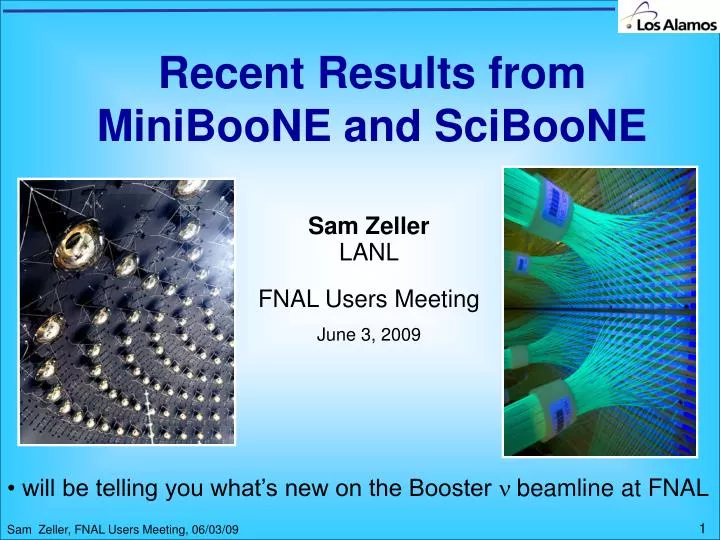 recent results from miniboone and sciboone