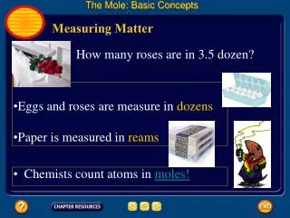 Measuring Matter