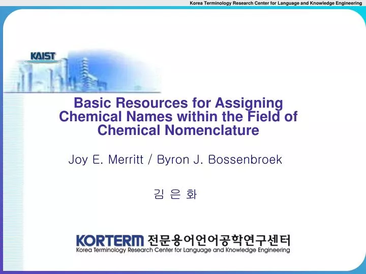 basic resources for assigning chemical names within the field of chemical nomenclature