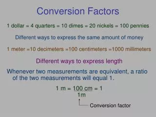 Conversion Factors