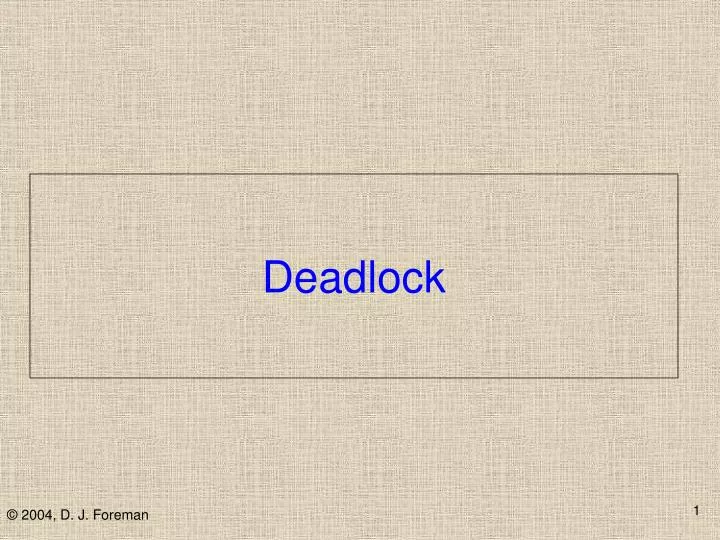 deadlock