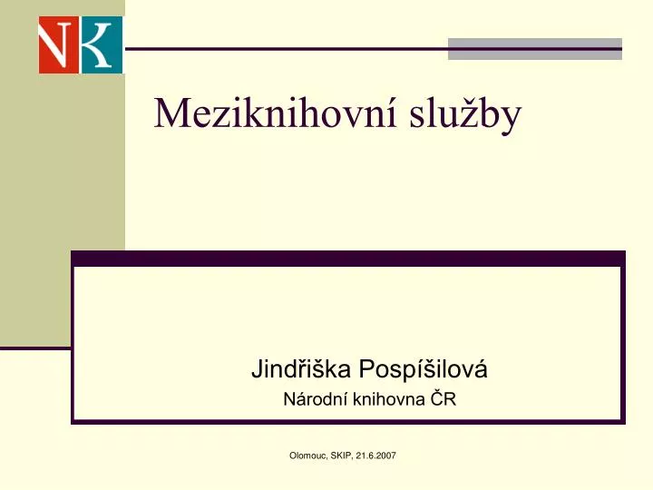 meziknihovn slu by