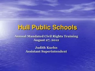 Hull Public Schools