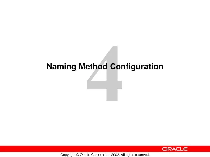 naming method configuration
