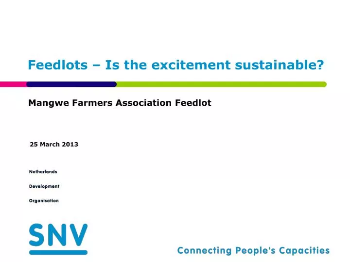 feedlots is the excitement sustainable