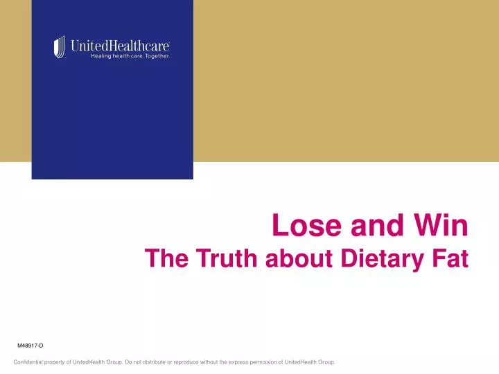 lose and win the truth about dietary fat