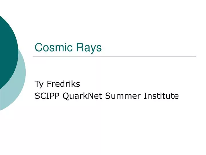 cosmic rays