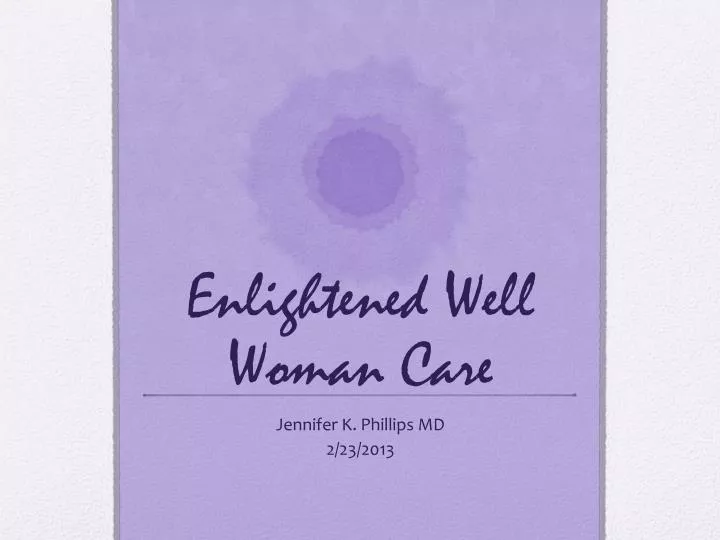 enlightened well woman care