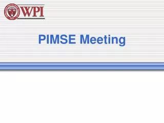 PIMSE Meeting