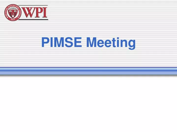 pimse meeting