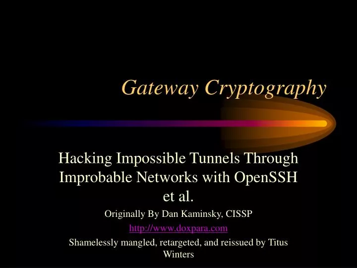 gateway cryptography