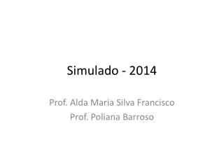 simulado 2014