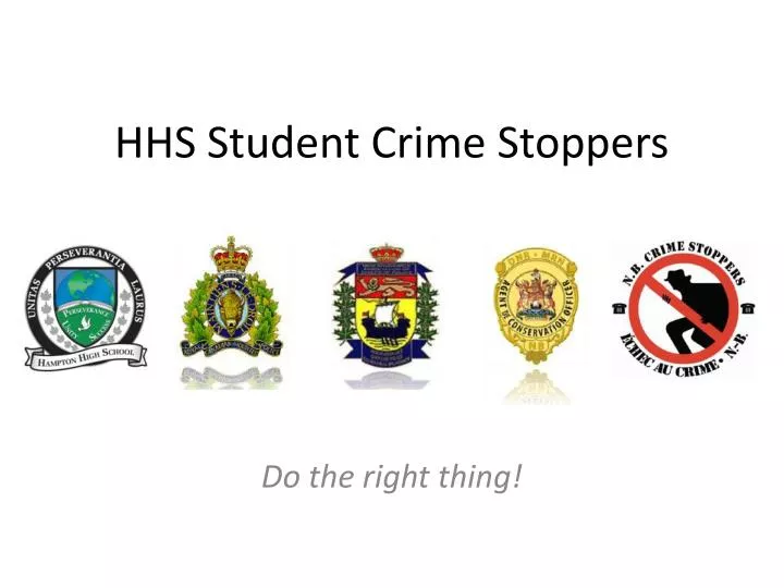 hhs student crime stoppers