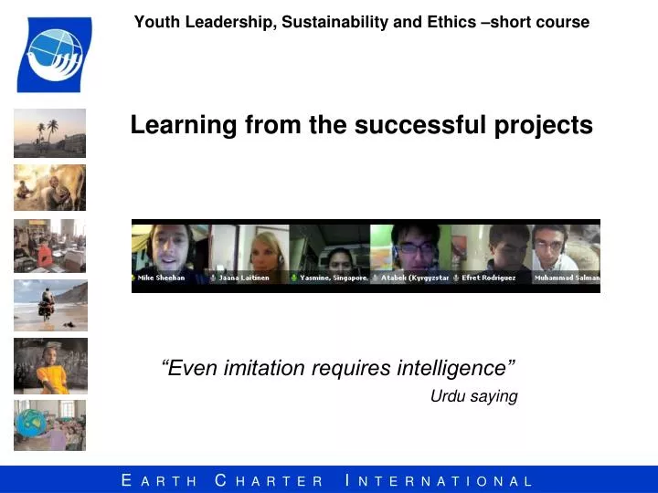 youth leadership sustainability and ethics short course learning from the successful projects