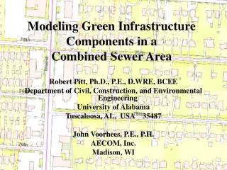 Modeling Green Infrastructure Components in a Combined Sewer Area