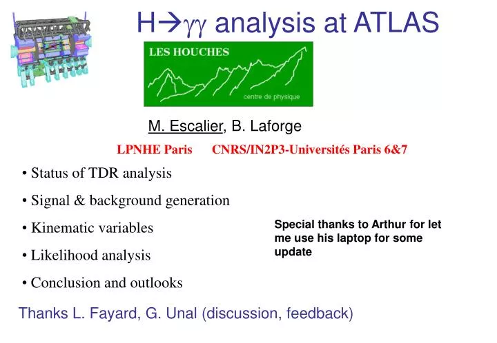 h gg analysis at atlas