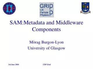 SAM:Metadata and Middleware Components