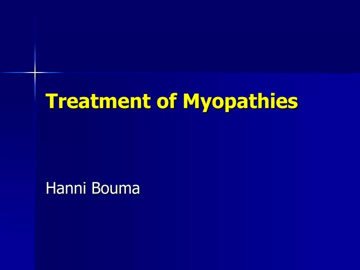 treatment of myopathies