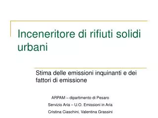 inceneritore di rifiuti solidi urbani