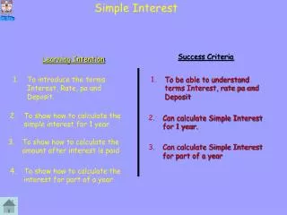 Simple Interest