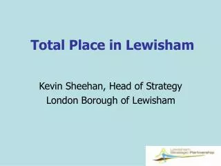 Total Place in Lewisham