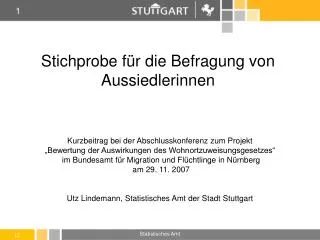 stichprobe f r die befragung von aussiedlerinnen