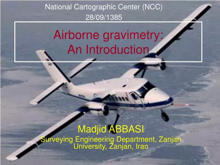 airborne gravimetry an introduction