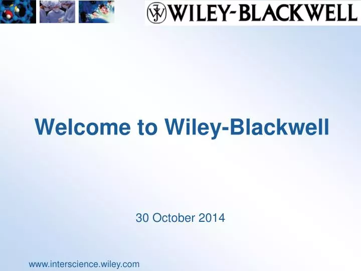 welcome to wiley blackwell