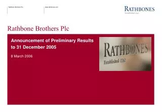 Rathbone Brothers Plc