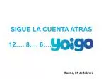 SIGUE LA CUENTA ATRÁS 12…. 8…. 6…. - slide 1