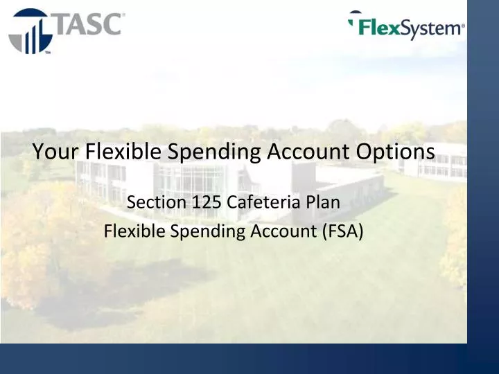your flexible spending account options