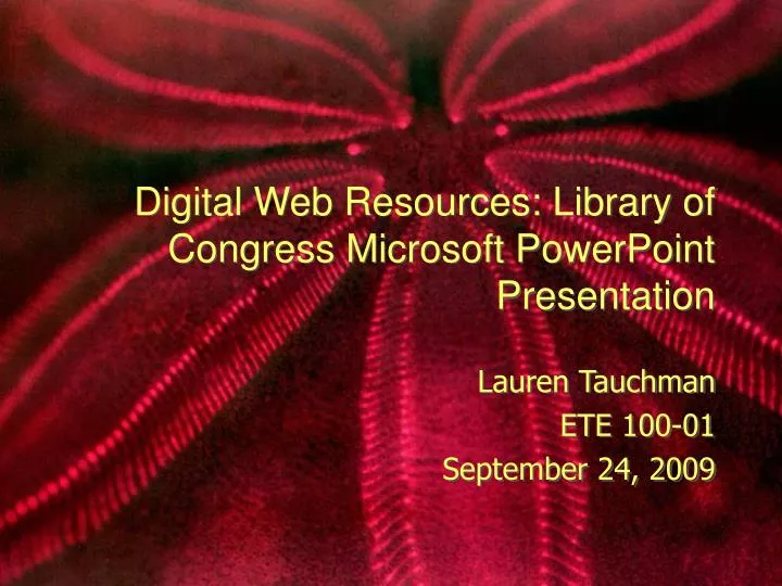 digital web resources library of congress microsoft powerpoint presentation