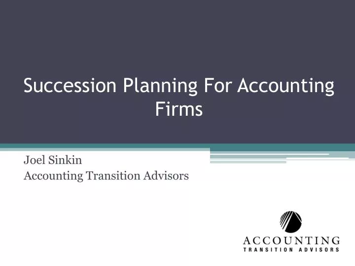 succession planning for accounting firms