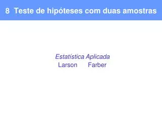 teste de hip teses com duas amostras