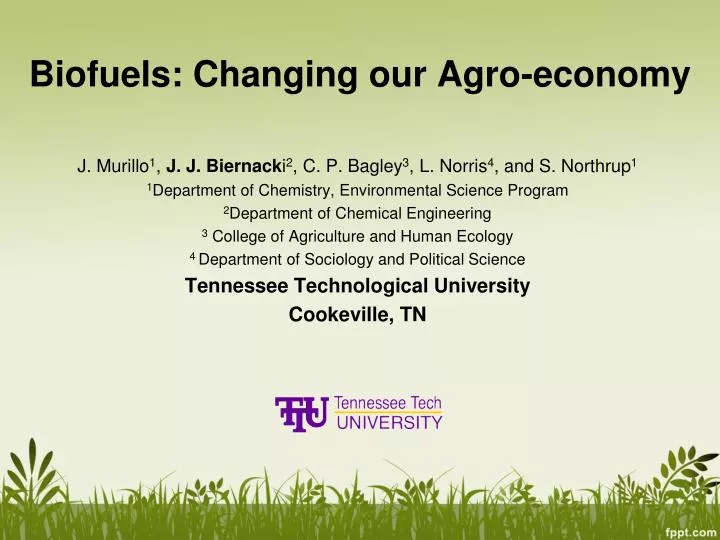 biofuels changing our agro economy