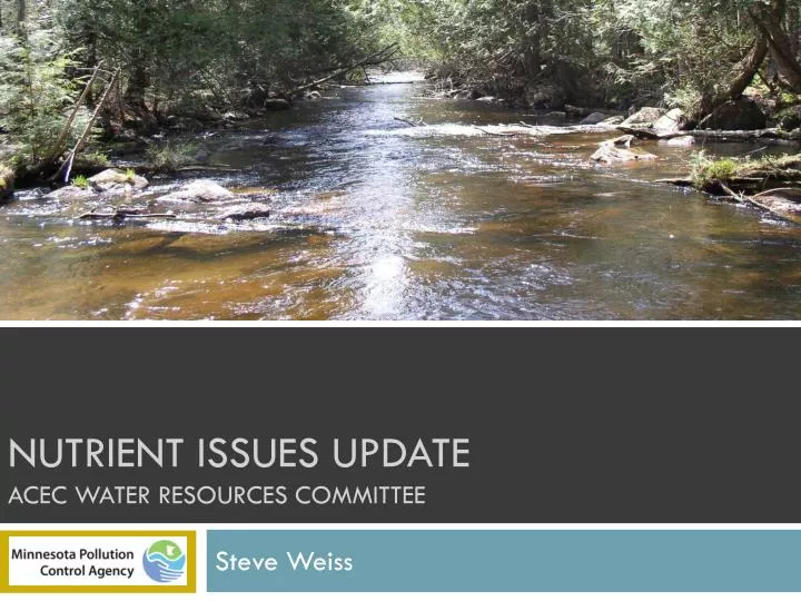 nutrient issues update acec water resources committee