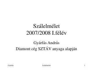 sz lelm let 2007 2008 i f l v