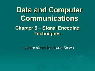 Data and Computer Communications